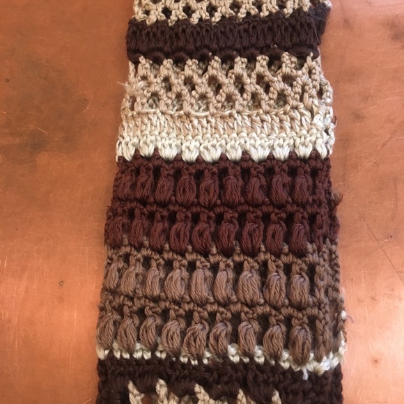 🌲EUC Never Worn Long Boho Crocheted Scarf🌲 - Picture 3 of 4